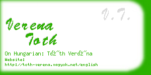 verena toth business card